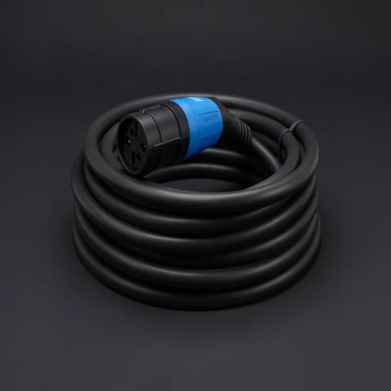 Câble de recharge Type 2 de grande longueur enroulé en boucles larges